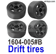 SG 1604 SG1604 Parts-Drift tires-1604-005#B-4 Set. SG 1/16 Car Parts.